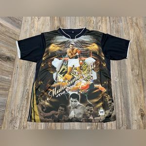 Cassius Clay Shirt Mens XLarge Black Muhammad Ali Unique Box Art Shirt